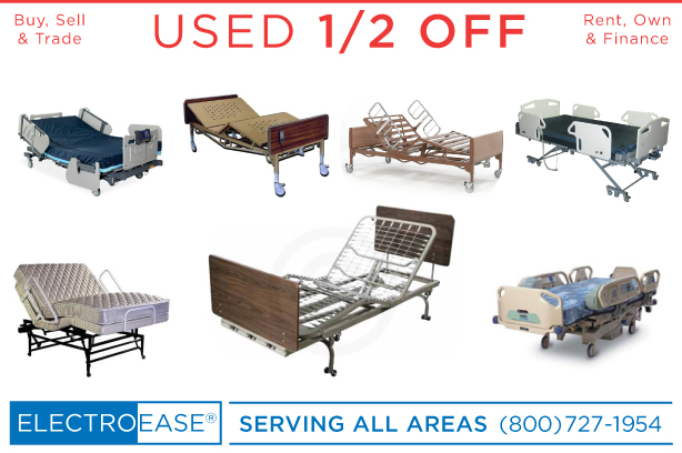 used electric hospital beds discount semi electric affordable fully electric inexpensive hi low flexabed high lo beds