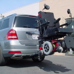 Renting exterior class 3 trailer hitch wheelchair carrier