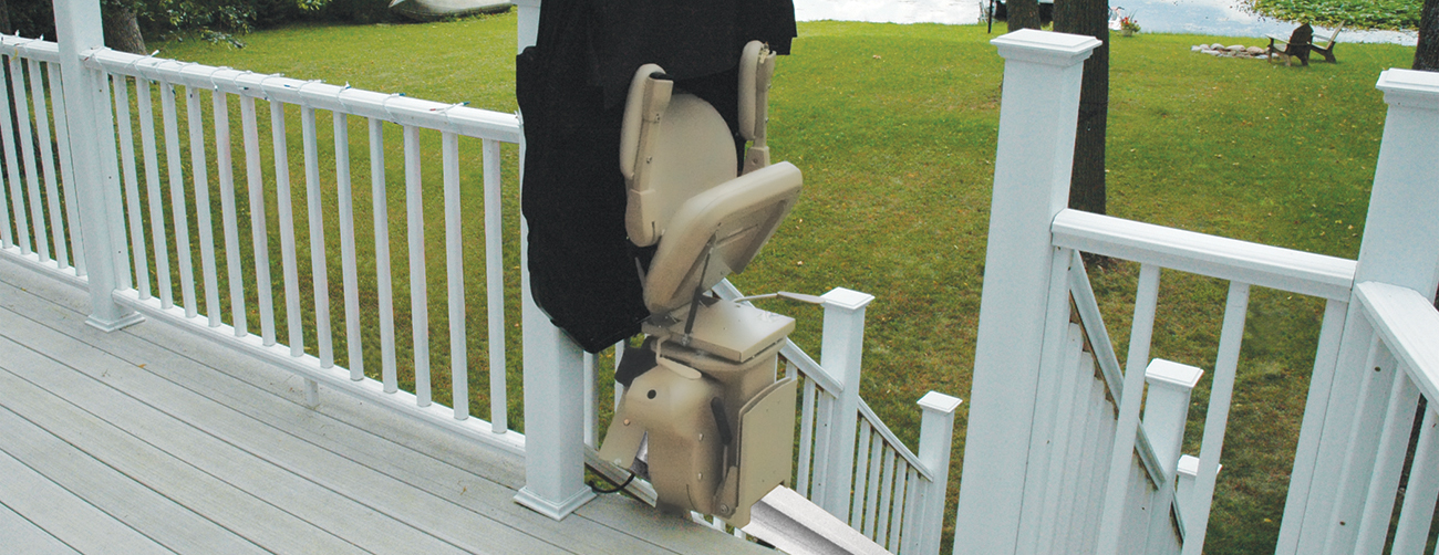 Electropedic outdoor outside exterior chair stair lift