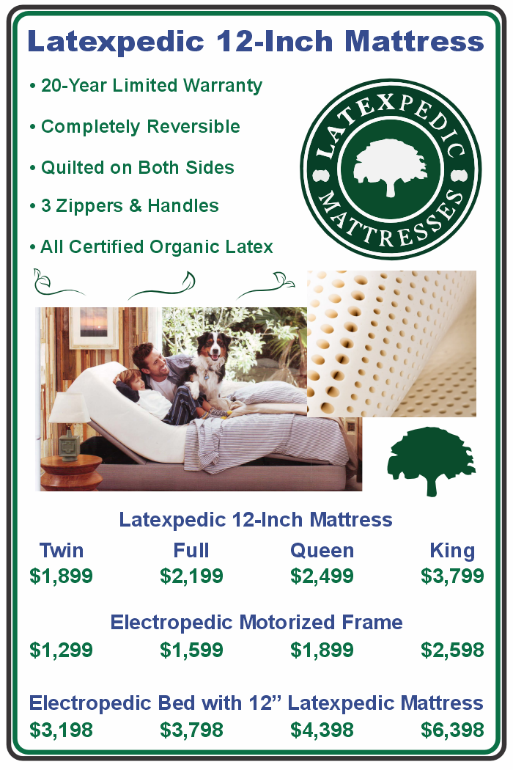 Latexpedic 12 inch The Ultimate all latex mattress