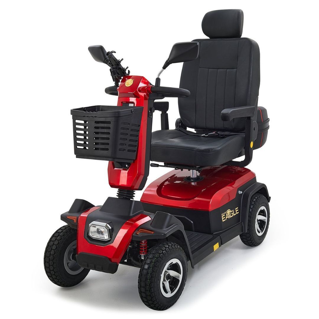 Golden Eagle 4-wheel electric mobility scooter, model GR595, heavy duty / outdoor scooter sold at Electropedic Mobility Scooter Superstore in Burbank CA and Phoenix AZ