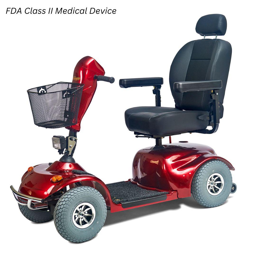 Golden Avenger 4-wheel electric mobility scooter, model GA541, heavy duty / outdoor scooter sold at Electropedic Mobility Scooter Superstore in Burbank CA and Phoenix AZ