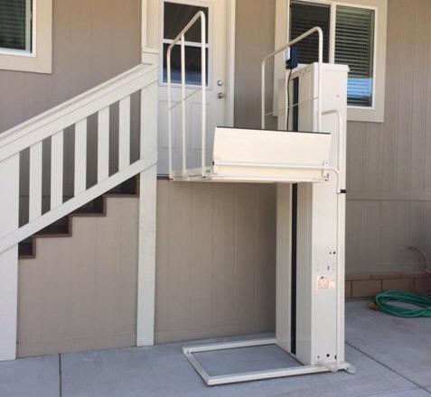 Surprise Electric Wheelchair Elevators Vertical Platform Lift VPL Porch Mobile Home