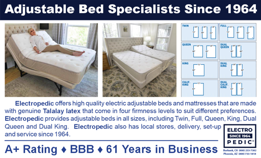 Electropedic - adjustable bed specialists since 1964