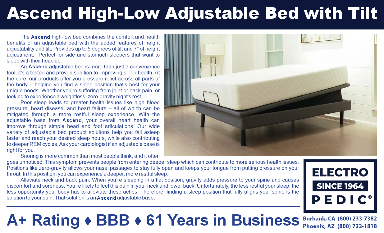 Phoenix 3 motor fully electric hi-lo bed