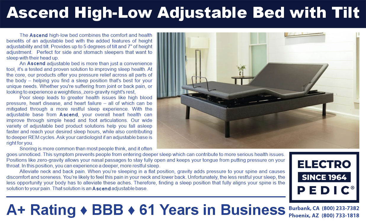 Phoenix high low ascend full queen size price cost