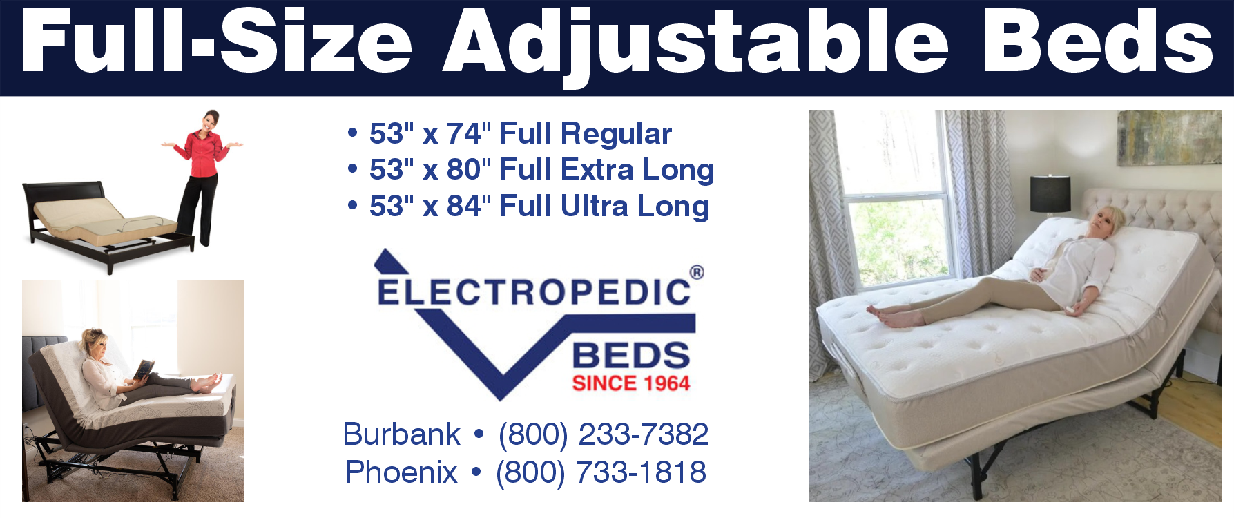 Full Size Double Regular Size Adjustable Bed Latex Mattress Specialists