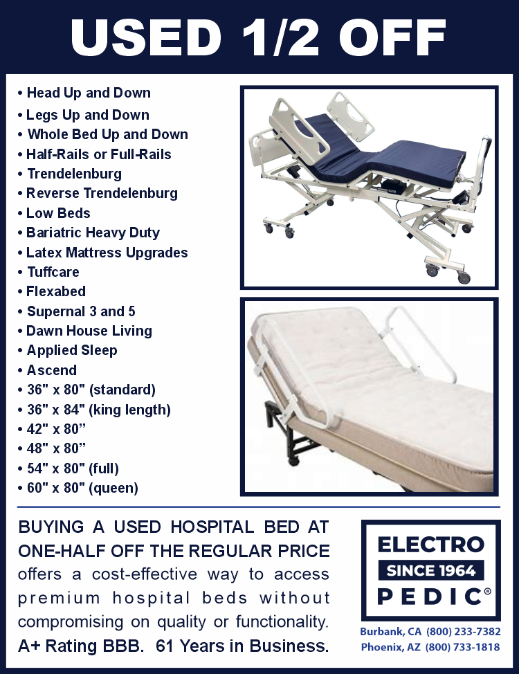 Refurbished electric hospital bed for sale